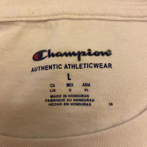 Champion White Long Sleeve University of Georgia UGA T-Shirt Size Large - Picture 9 of 12